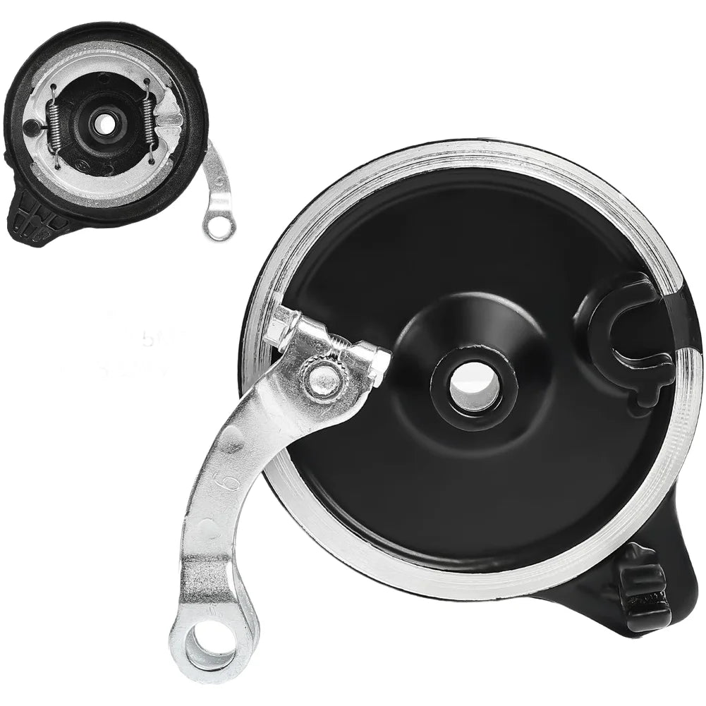 80-Type Front Drum Brake Assembly for Electric Bikes | Plastic Cover & Alloy Shell