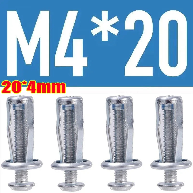 License Plate Bolt Kit | Petal-Shape Rivet Nuts M4–M8 | Auto Panel Fasteners