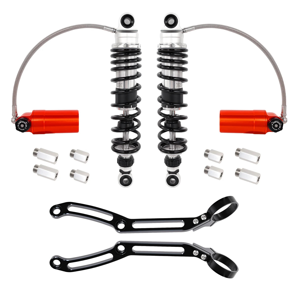 Harley Touring Rear Shocks | Remote Reservoir | 2014-2023 Fit
