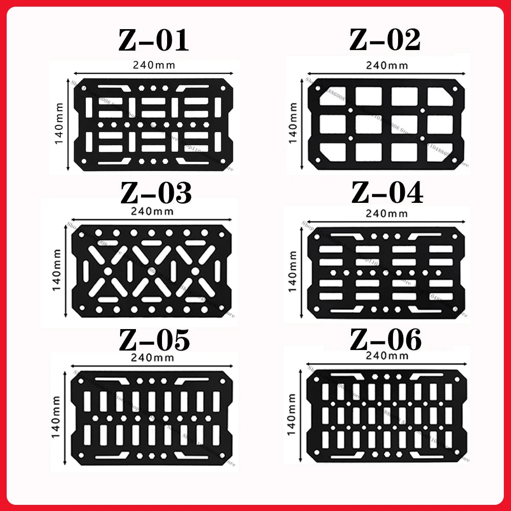 Top Case Molle Panel | Aluminum Alloy | Universal Quick Mount