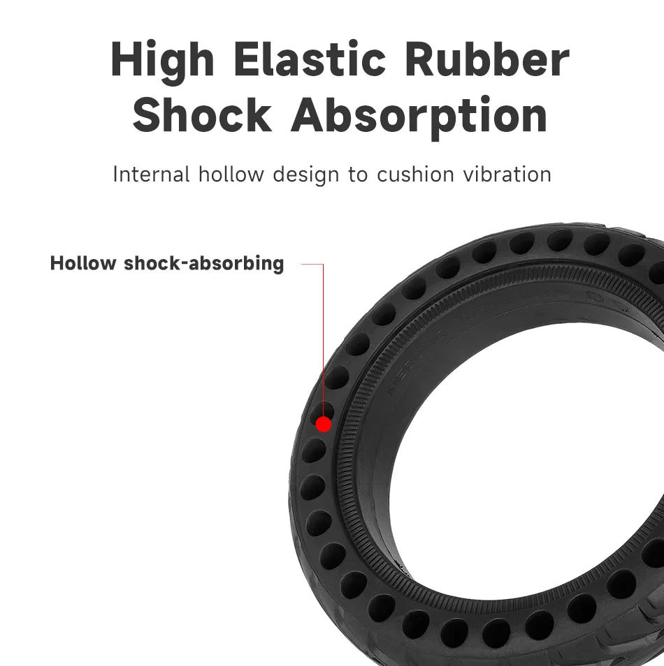 Solid Honeycomb Tire 8.5" | Puncture-Proof | E-Scooter