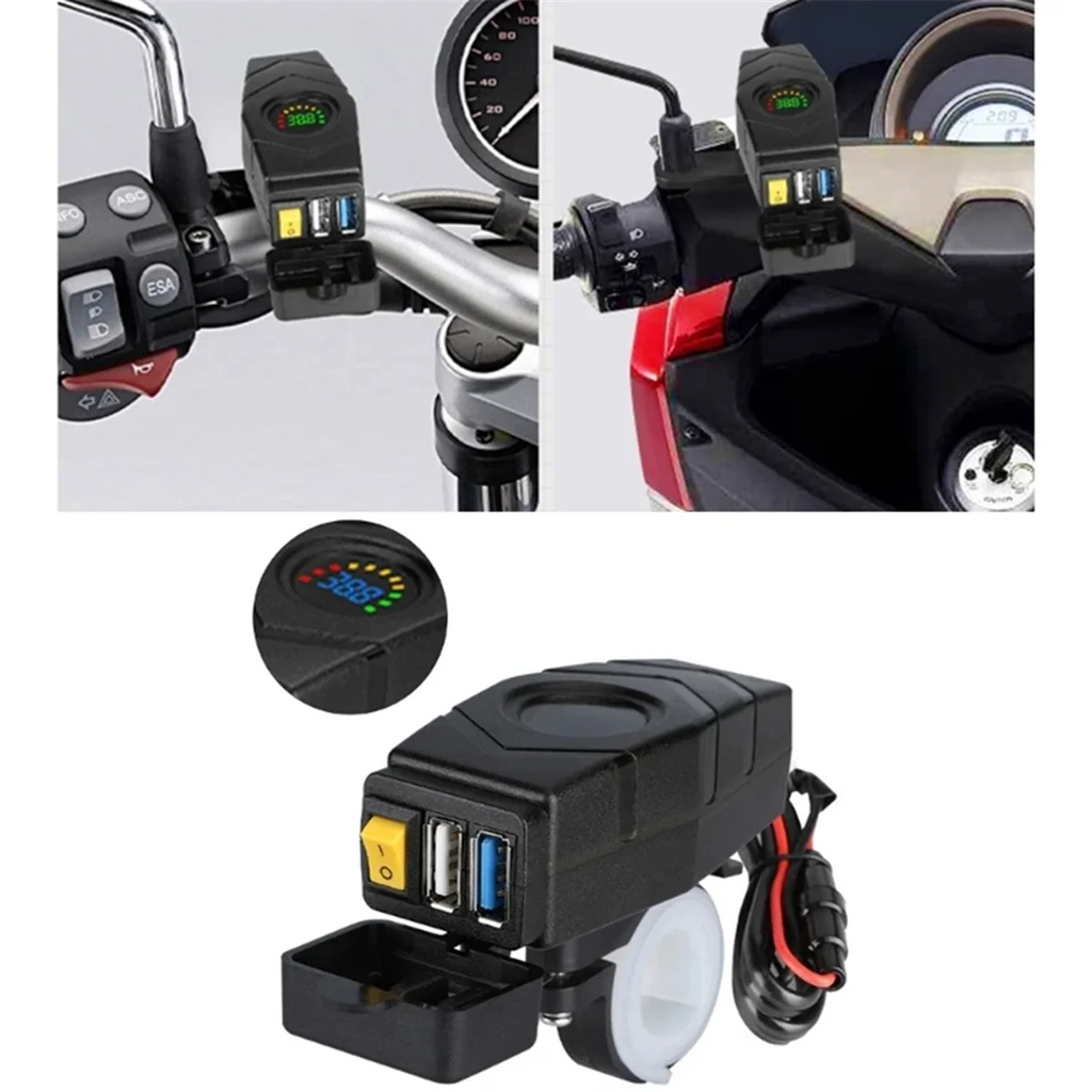 Handlebar USB Charger | 20-80V QC3.0 | E-Bike