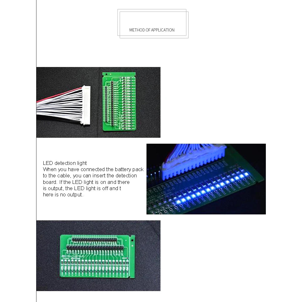 3S ~ 20S LED Detection Board Cable Tester Light FOR Li-ion LifePo4 Lithium Battery Protection Board 4S 7S 8S 10S 13S 14S 16S BMS