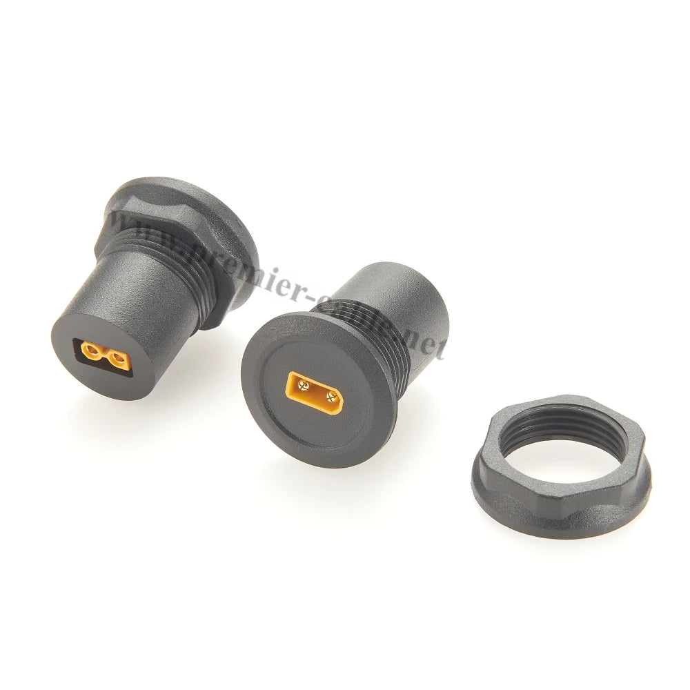 XT30 Panel Mount Adapter | Round | Male to Female