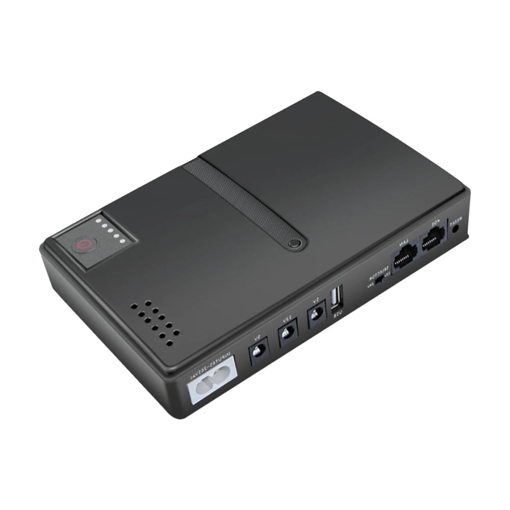 1018L 4*18650 Uninterruptible Power Supply Case  5V 9V 12V UPS Router Optical Cat Backup Power Supply No Batteries Included