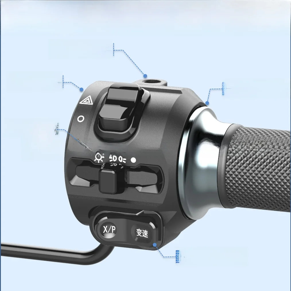 E-Bike Throttle w/ Speed Governor | Integrated Switch
