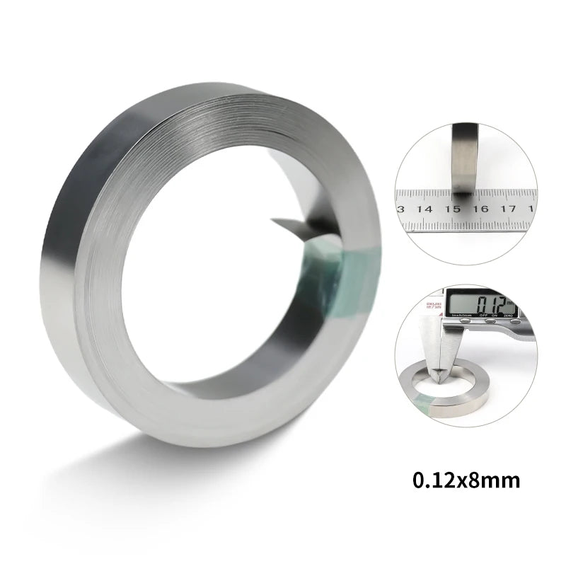 Nickel Strip Roll 10m | 0.2 x 8mm | Battery Spot Welding
