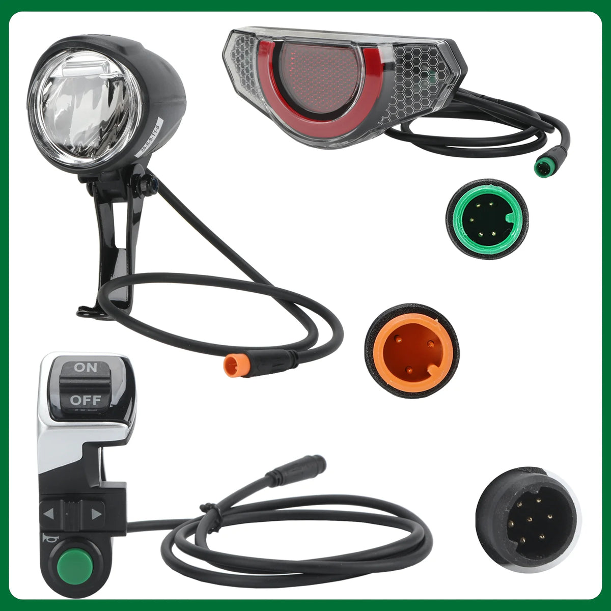 Ebike light LED Electric Bike Front Rear Light（This product is out of stock, please do not place an order, thank you））