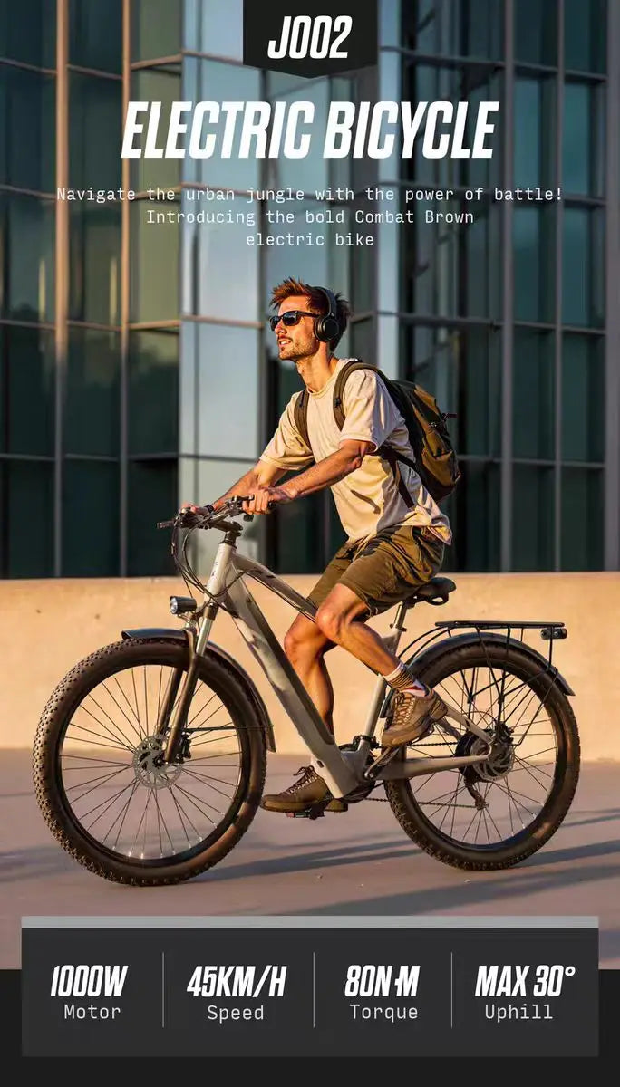 Shengmilo 1000W Electric Bicycle | 48V 16Ah Lithium Battery, Dual Suspension | 29 x 2.25 Tires