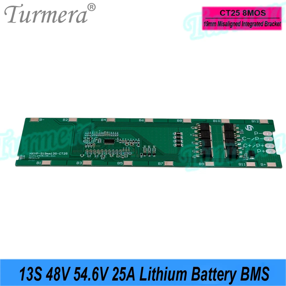 Lithium Battery BMS | 13S 48V 25A | E-Bike & E-Scooter Pack Building