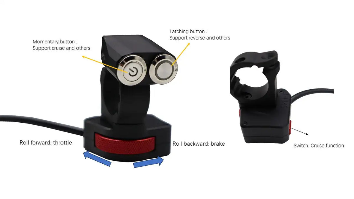SPIN-Y2 Two-Way Throttle | CNC Aluminum | VESC & Standard