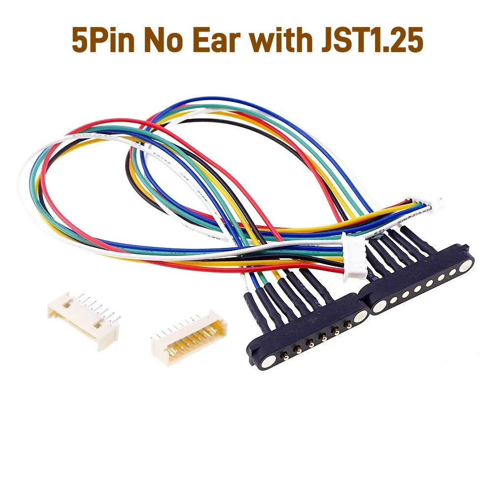 2A DC Magnetic Pogo Pin Connector 2Pin 3Pin 4 5 6 7 8 9 Pin Pogopin Male Female spacing 2.5/2.80mm Spring Loaded DC Power Socket