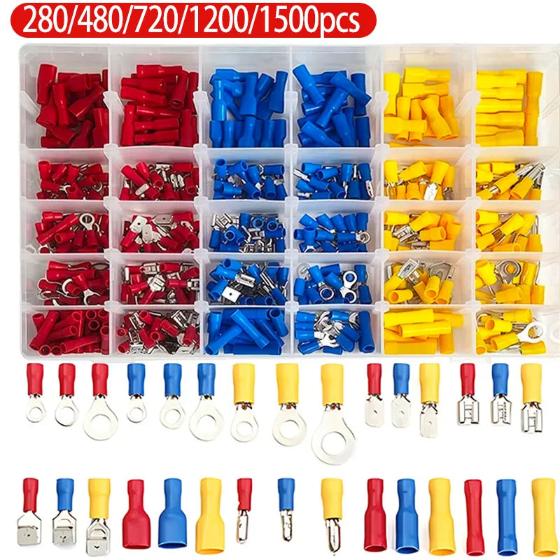 Quick-Connect Terminal Kit | Fork, Ring & Spade | Low-Voltage DC