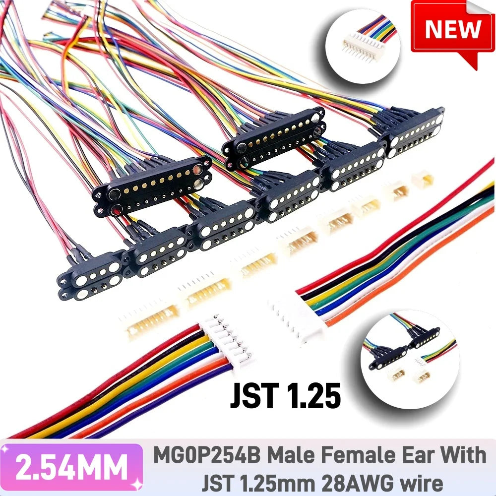 Magnetic Pogo Pin DC Connector | 2A Spring-Loaded | 2–9 Pin