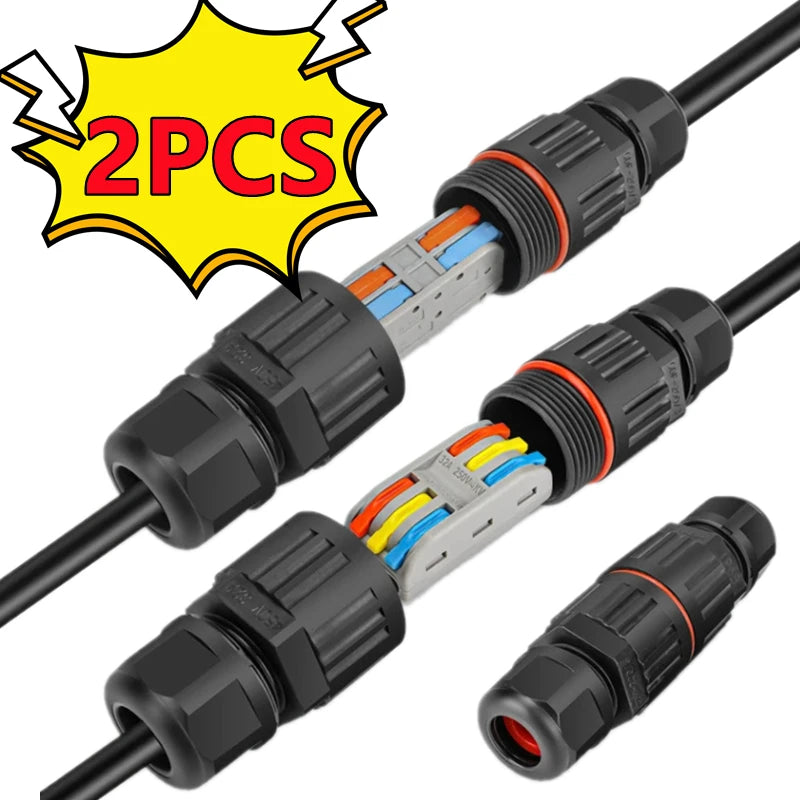 IP68 Waterproof Wire Connector | 2/3-Pin | Quick Connect