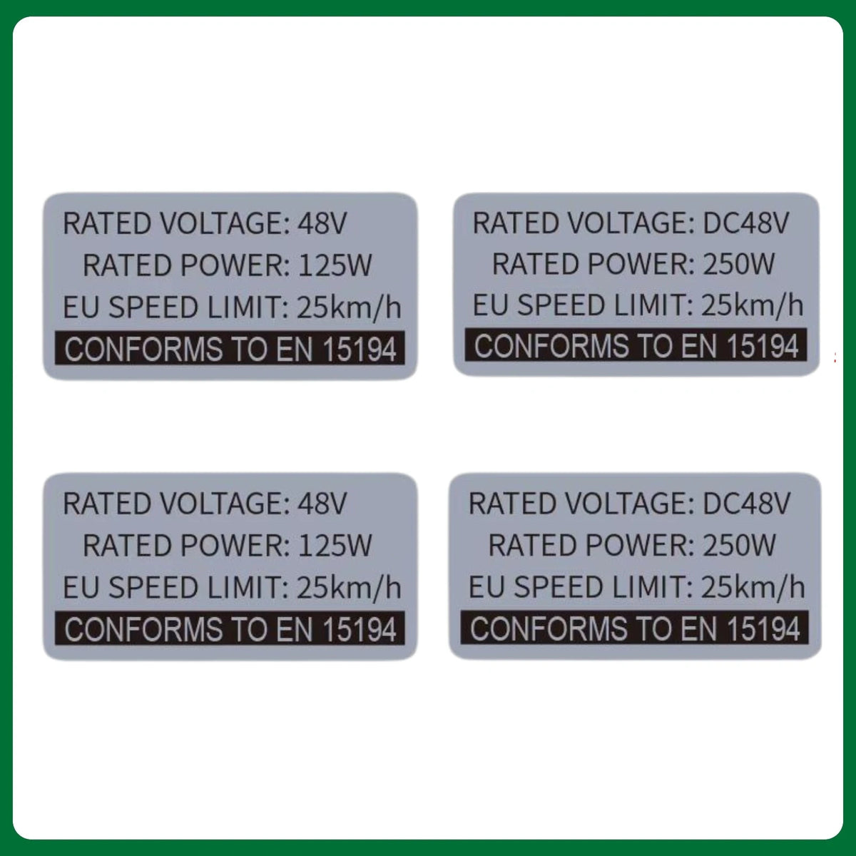 Ebike modification kit stickers,36V 48V 250W Electric Bike Lable,Compataible for Bafang Tongsheng and other Brand Conversion Kit