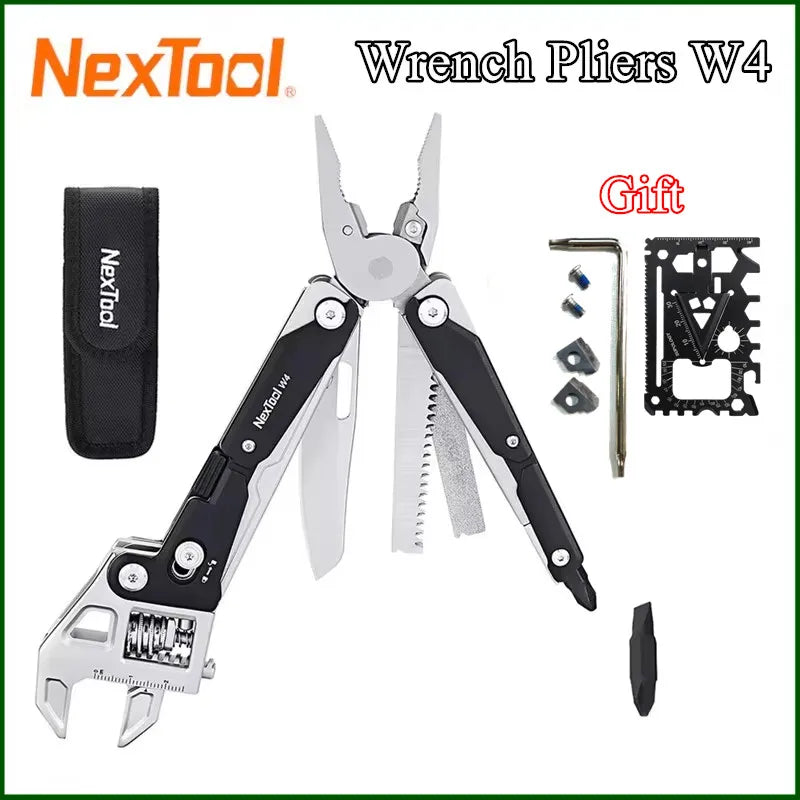 NexTool W4 11-in-1 Multitool | Wrench, Pliers & Knife | Trail Kit