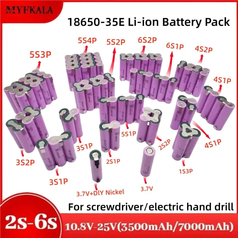 18650 35E Battery Pack 3500mAh | Multi-Config | Screwdriver/Drill
