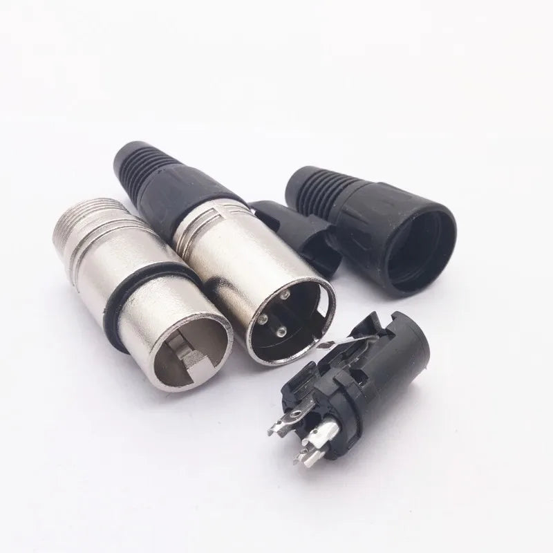 1pcs 3,4,5,6,7 pin Female/Male Straight Microphone Audio XLR Speaker Panel mount socket Connector