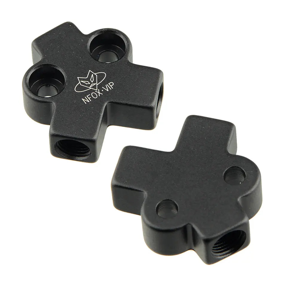 NFOX Hydraulic Brake Three-Way Connector | Aluminum One-to-Two Splitter | Tricycle