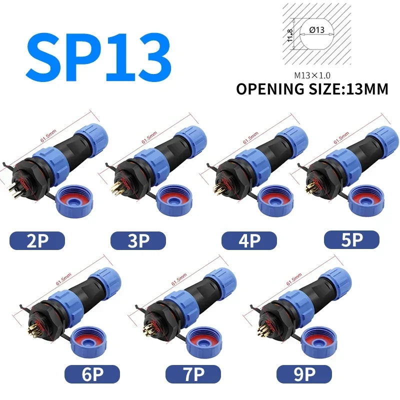 Aviation Plug Connectors | IP68 Waterproof | Panel-Mount