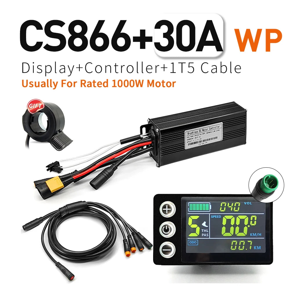 Sine Wave Controller Kit | 17/26/30A | S866 LCD Display