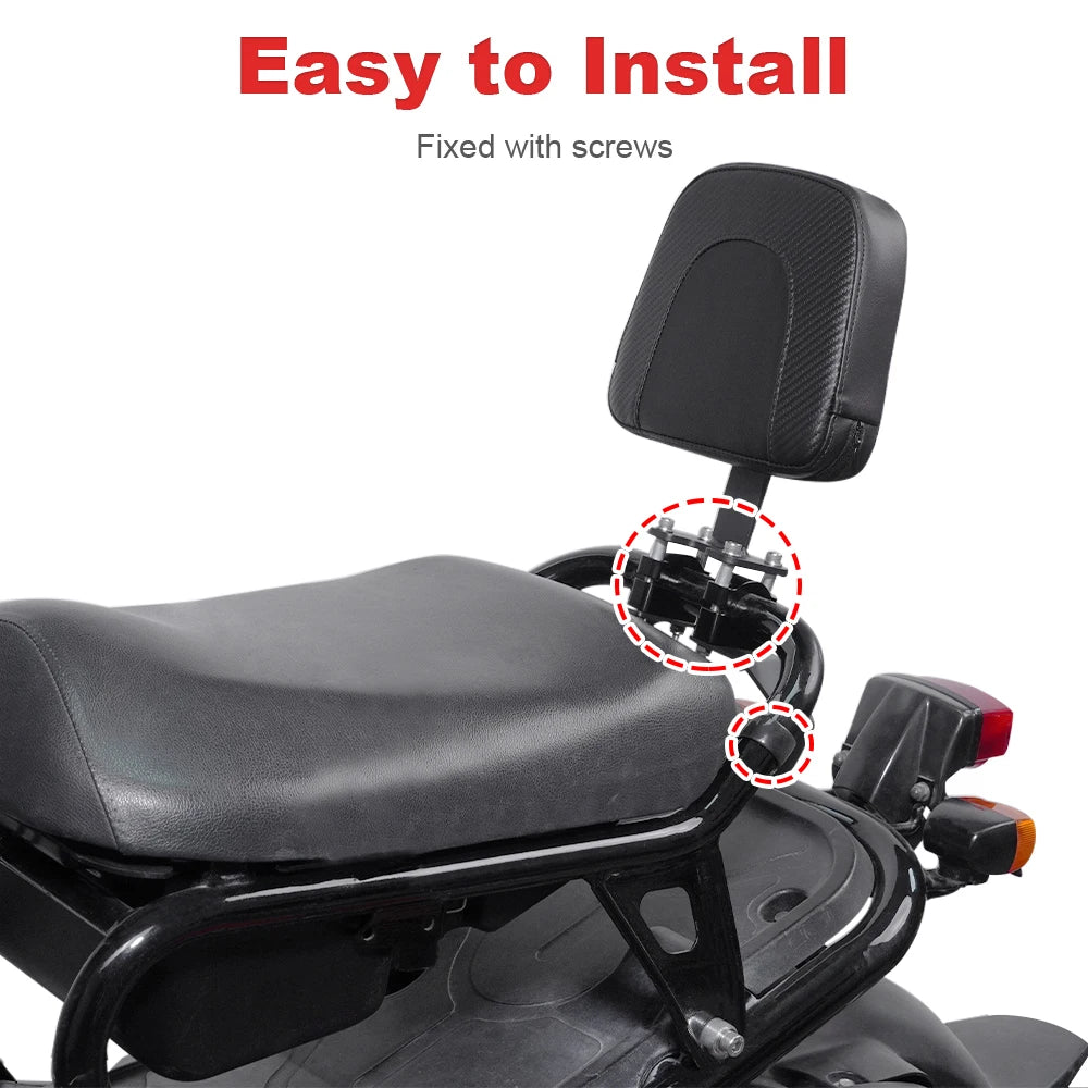 Passenger Seat Rear Backrest Cushion Back Rest Pad Motorcycle Backrest For Honda Ruckus / Zoomer NPS50 2003-2023 2024