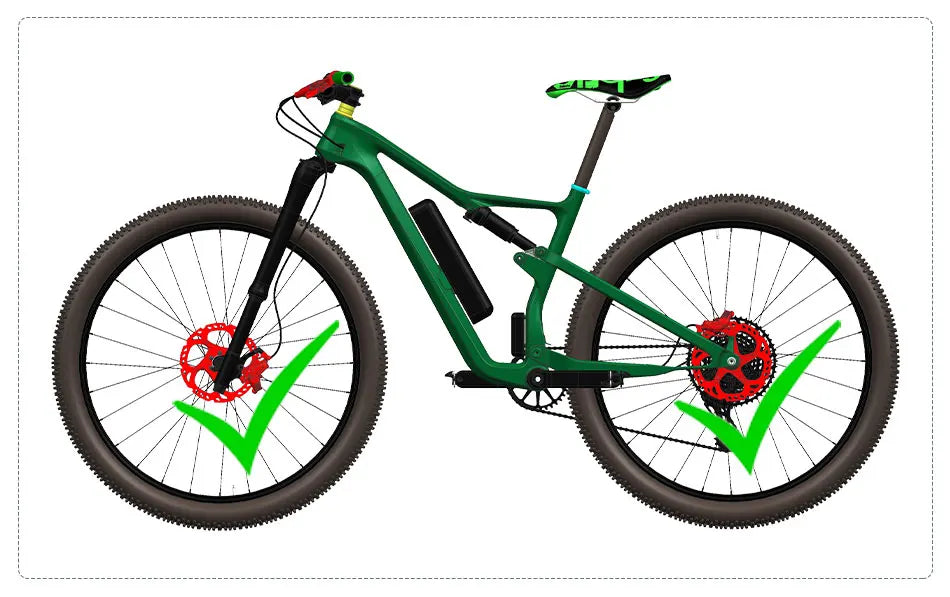 ZOOM HB-876E 4-Piston Hydraulic Disc Brake | Motor Cut-Off | 160/180/203mm