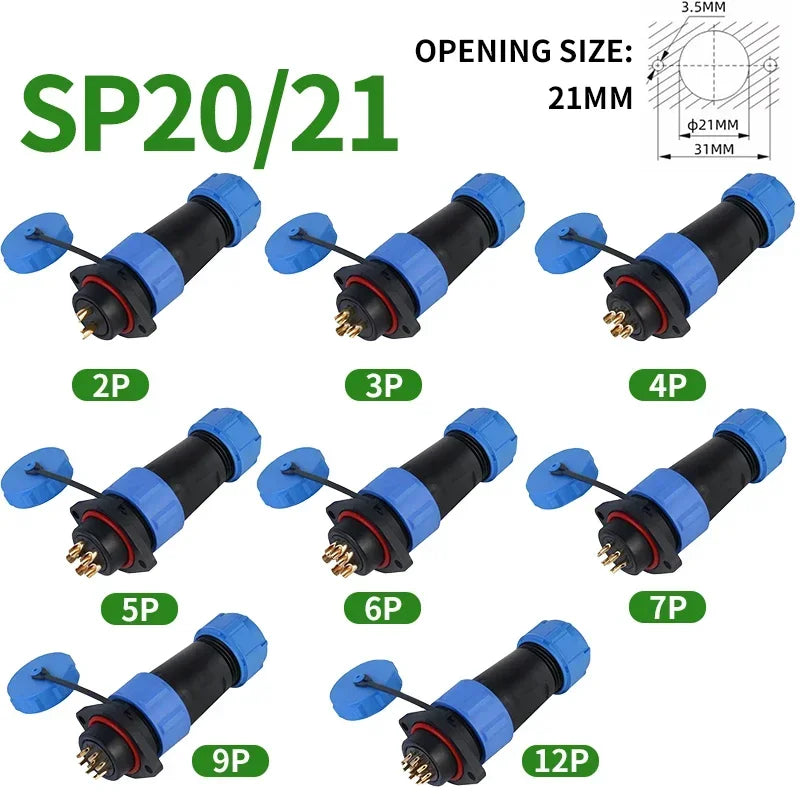 Aviation Plug Connectors | IP68 Waterproof | Panel-Mount