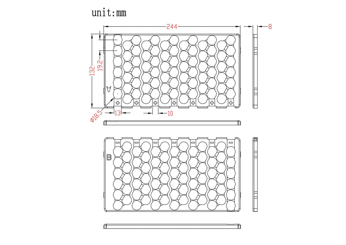 48V 20Ah Li-ion Battery Box Kit | 13S6P Case + 20A BMS | E-Bike