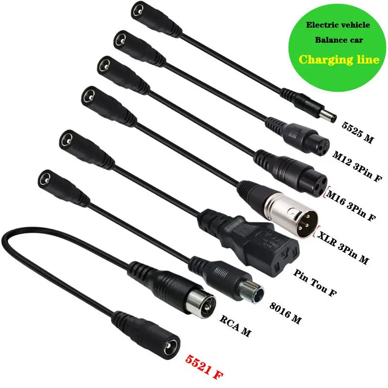 22 # 20 # Copper Core DC5521 Female to Video/Product Head/Aviation Head/RCA/XLR Balance Car Electric Vehicle Conversion Line