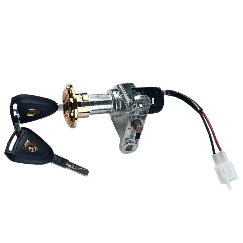 E-Bike Seat Lock | Aluminum Alloy Key Lock | Curved Slot