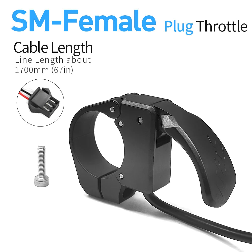 Mini Thumb Throttle 107X | 24V–72V | Left/Right E-Bike