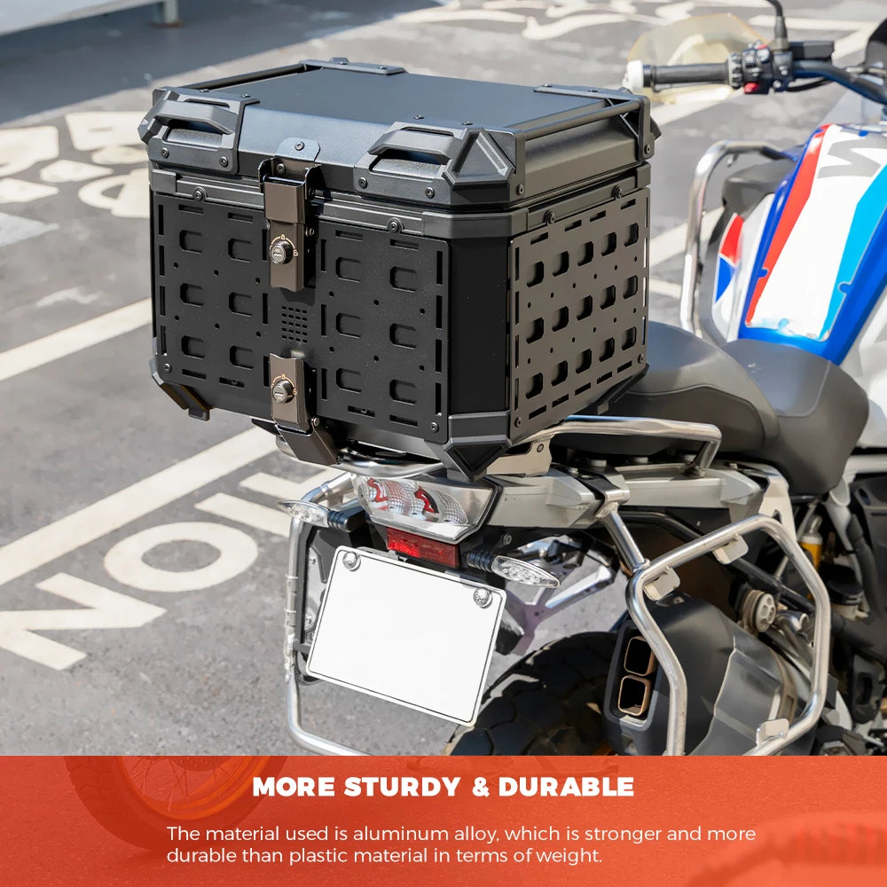45L Aluminum Top Case | Lockable Rear Luggage Box