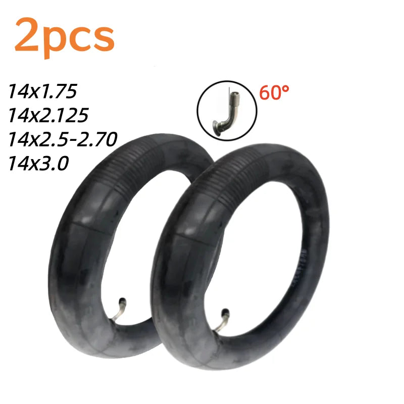 14" E-Bike Inner Tubes | Bent Valve