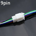 1set 2.8mm 2/3/4/6/9 pin Automotive Quick connection Electrical wire connector Male Female cable terminal plug Kits Motorcycle