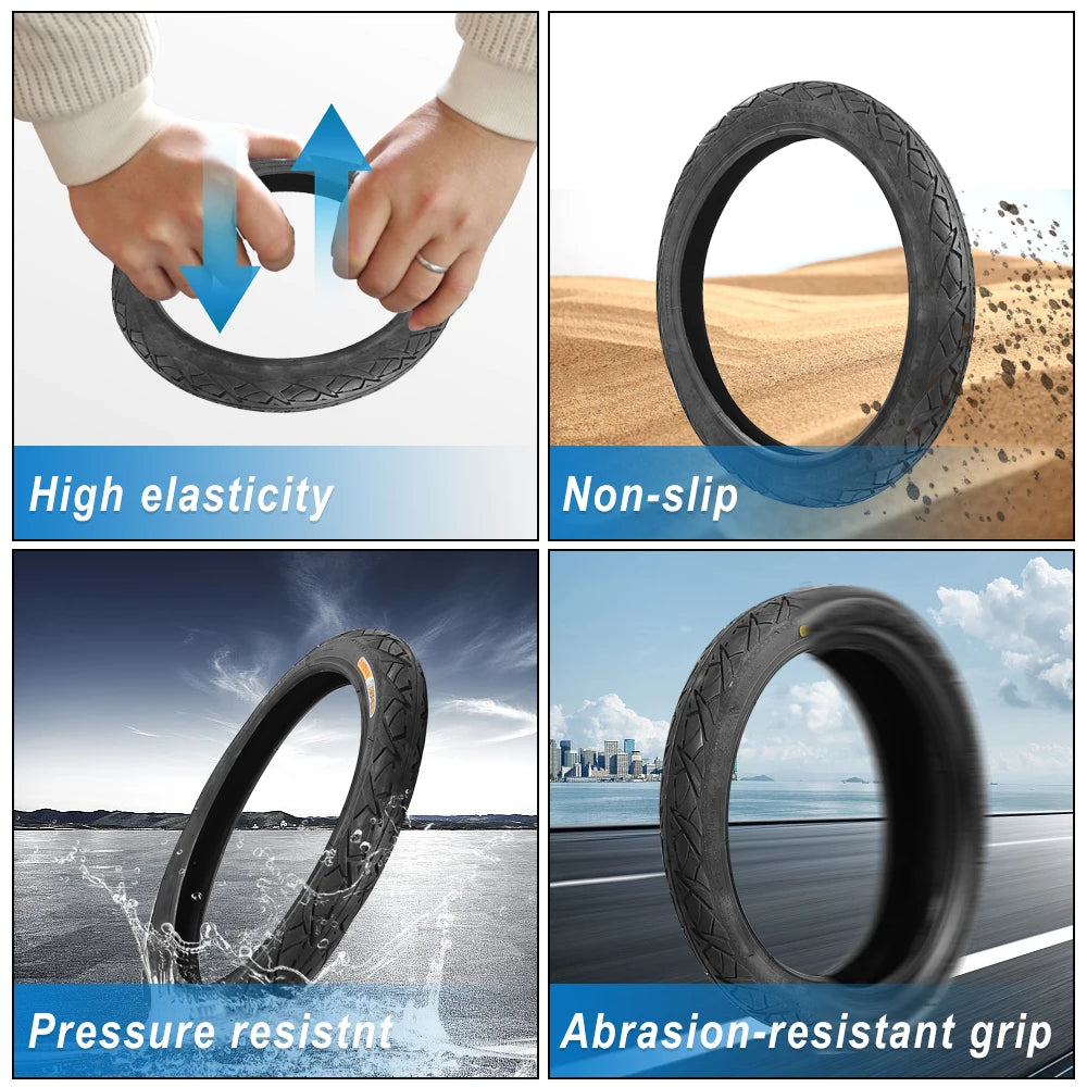 16x1.95 Tire & Tube | 52-305 E-Bike/Scooter | Wear Resistant