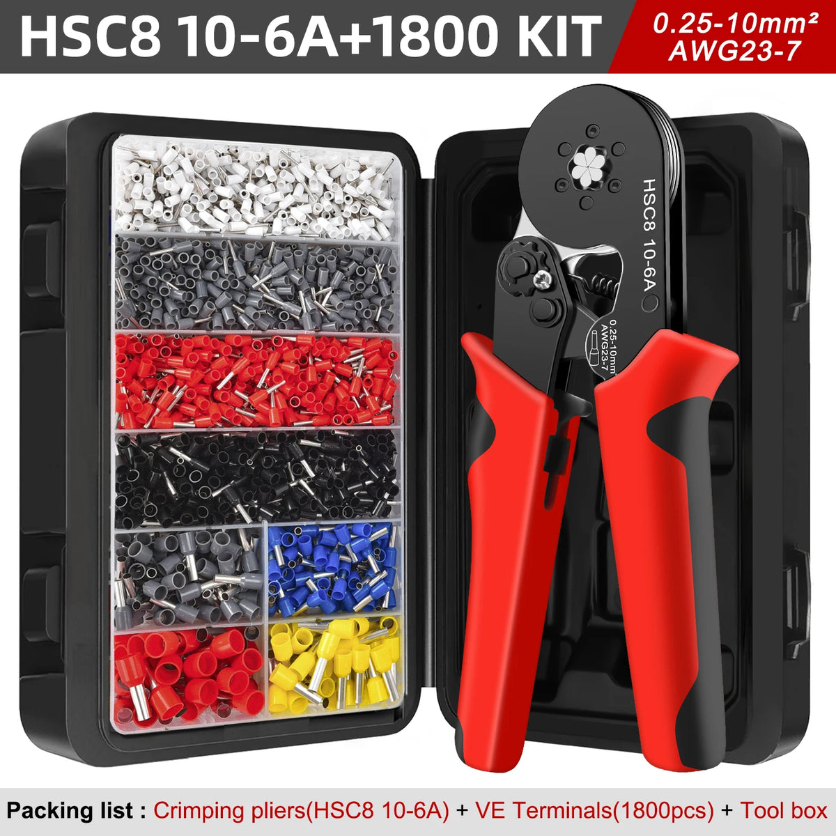 VE Tubular Crimp Terminal Kit | Insulated Ferrules | Electrical