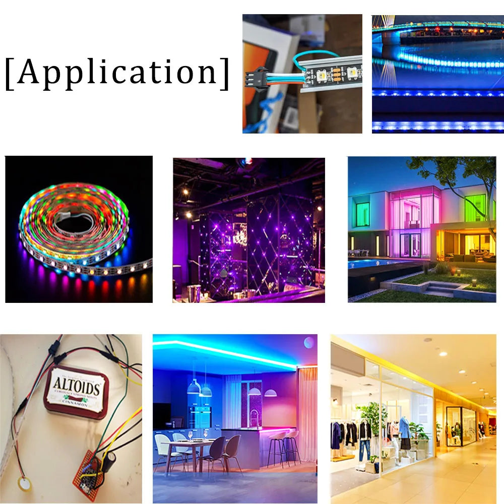JST SM LED Connector Cables | 2–6 Pin Male & Female | RGB Strip Light