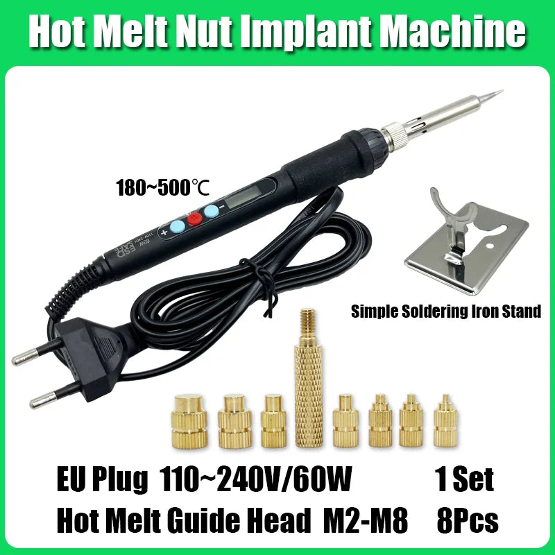 Brass Insert Nut Kit | M2–M4 Heat-Set | 3D Printer Accessory