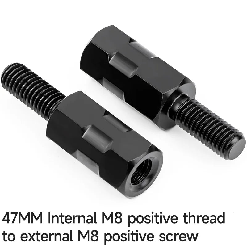 Mirror Extension Adapters | M8/M10, Left & Right Thread | Motorcycles