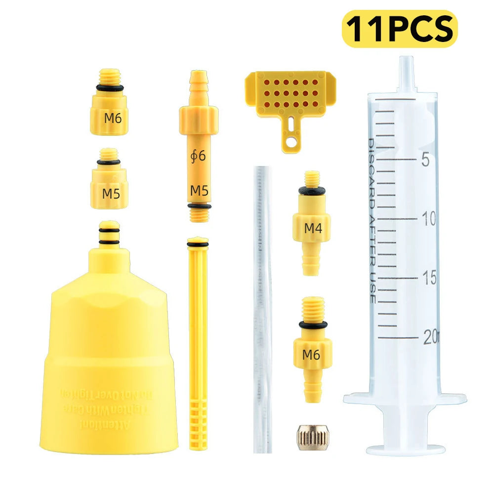 Hydraulic Disc Brake Bleed Kit + 60ml Mineral Oil | Fits Shimano, Tektro, SRAM, Nutt & Magura Brakes