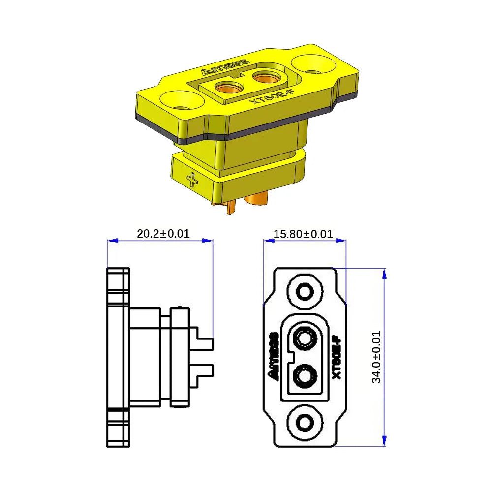 XT60E Connectors | Female Plug | RC & LiPo Battery