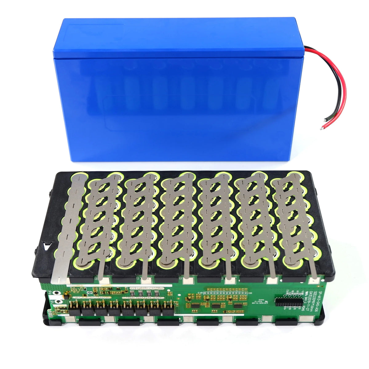 48V 20Ah Li-ion Battery Box Kit | 13S6P Case + 20A BMS | E-Bike