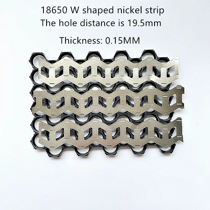 18650 And 21700 Battery 2P Wavy Nickel Strip Nickel Sheet W Type Nickel Strip Coil 2 Units W Type