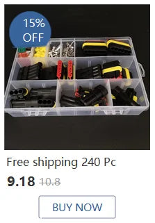 1set 2.8mm 2/3/4/6/9 pin Automotive Quick connection Electrical wire connector Male Female cable terminal plug Kits Motorcycle