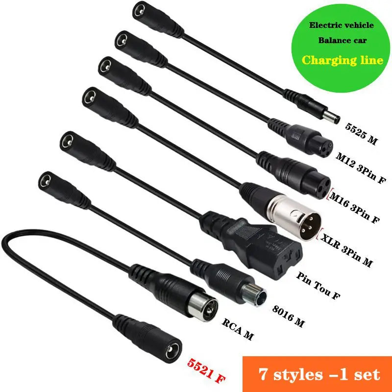 22 # 20 # Copper Core DC5521 Female to Video/Product Head/Aviation Head/RCA/XLR Balance Car Electric Vehicle Conversion Line
