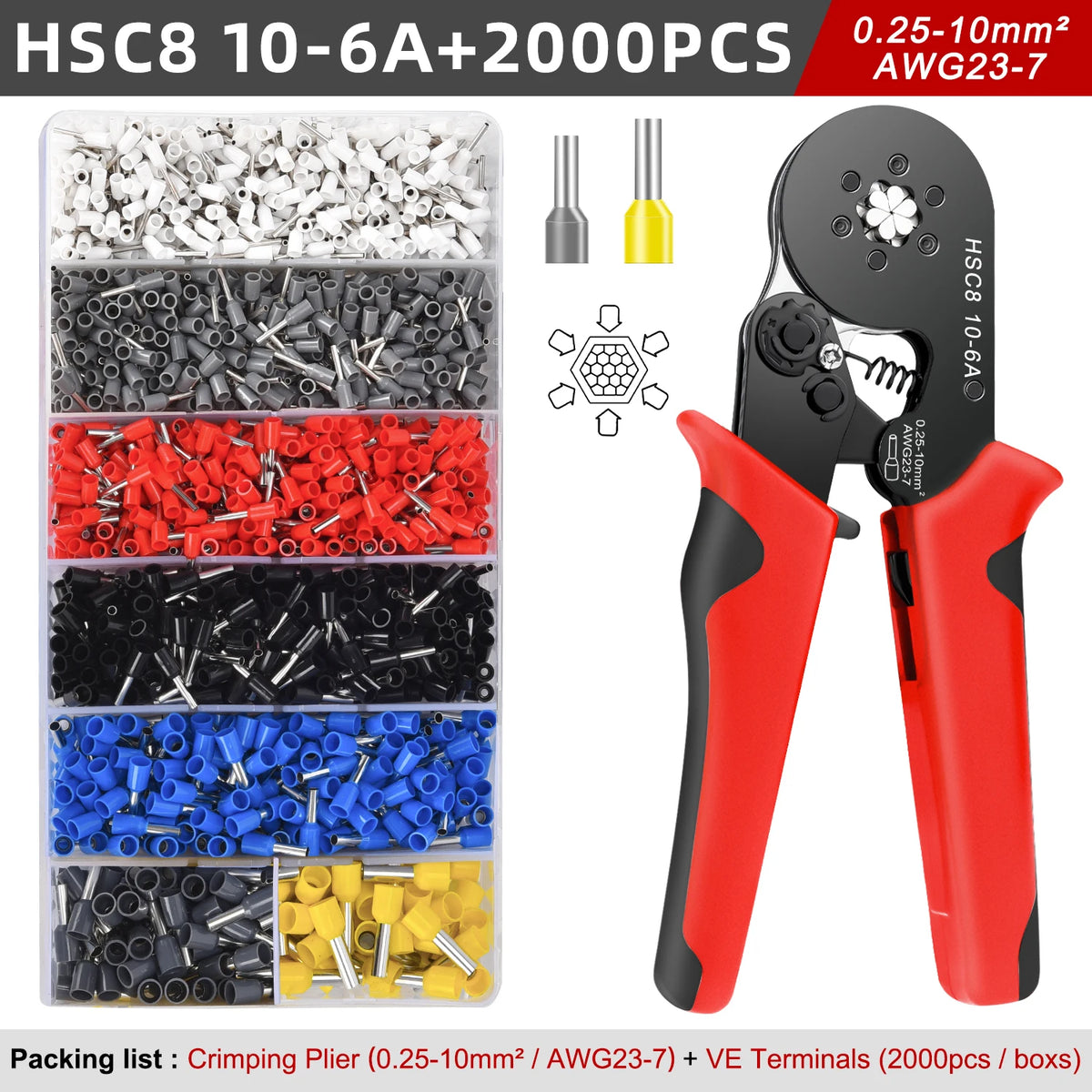 VE Tubular Crimp Terminal Kit | Insulated Ferrules | Electrical