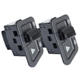 Dual-function motorcycle warning light switch for turn signals and emergency flashing