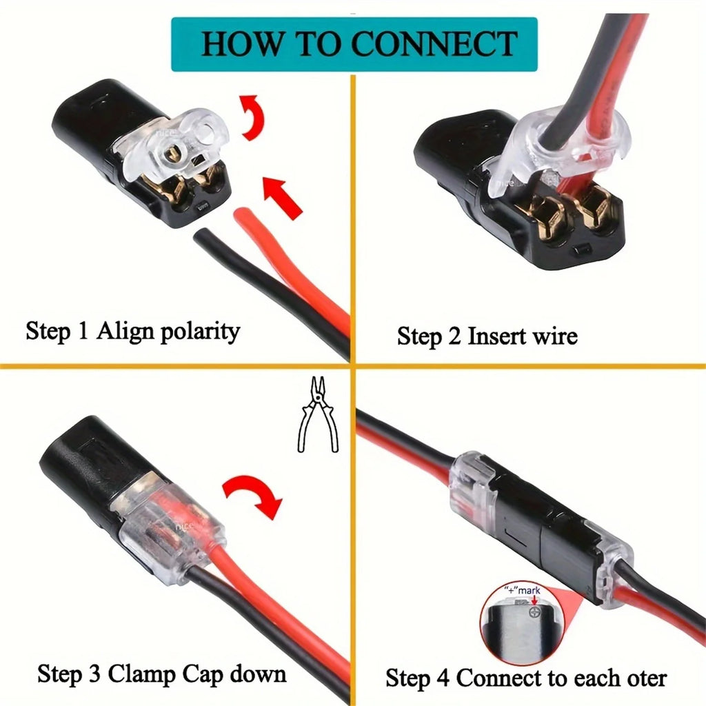 No-Strip Quick Wire Connectors | Dual-Line | Automotive